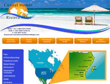 Tablet Screenshot of coastalhomesrivieramaya.com